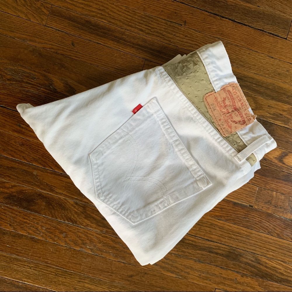 OOAK White Levi 501